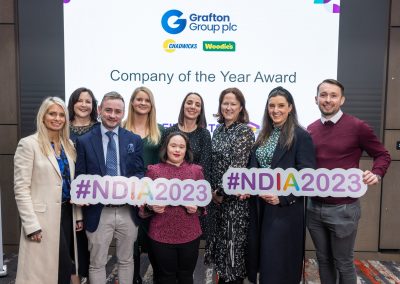 Picture shows finalists in the National Diversity & Inclusion Awards 2023 with Caroline Tyler from Irish Centre for Diversity